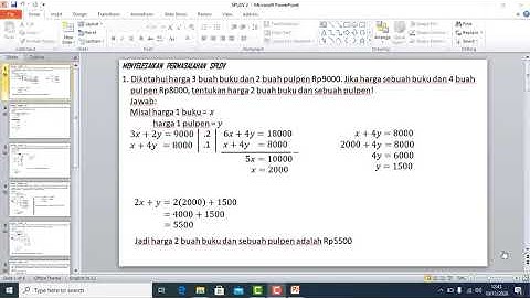 Sistem Persamaan Linier Dua Variabel (Part 2)