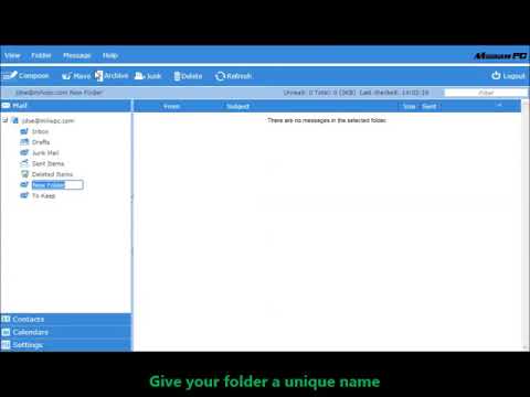 MPC Webmail - Making a Folder