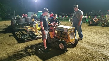 Bella Tudor pulling on a cub cadet 125  Oeder