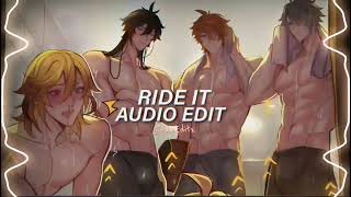 Ride It Sped Up   Jay Sean [Edit Audio 1[  @HanEditx