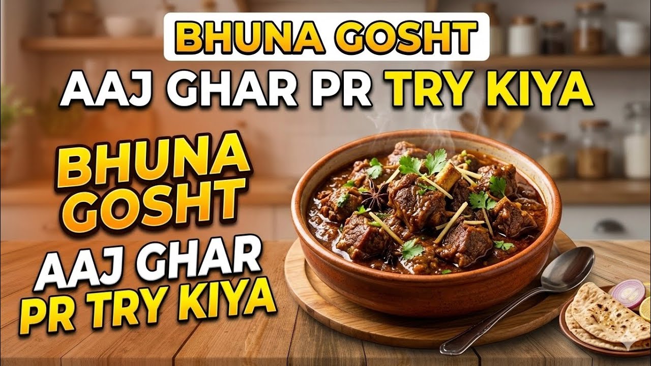 Aaj ghar pr try kiya bhuna gosth 🤤 @Mr.chaurasiya1005 maza aaya #Mr.chaurasiya 
