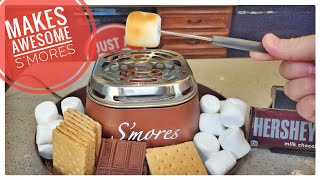 I LOVE  S'Mores Maker Indoor Electric by Nostalgia Review     How To Make Smores Indoors