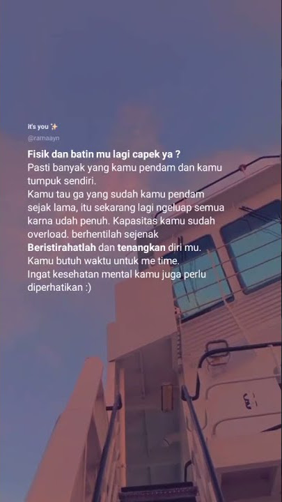 Story wa kata-kata motivasi lelah menghadapi ujian hidup