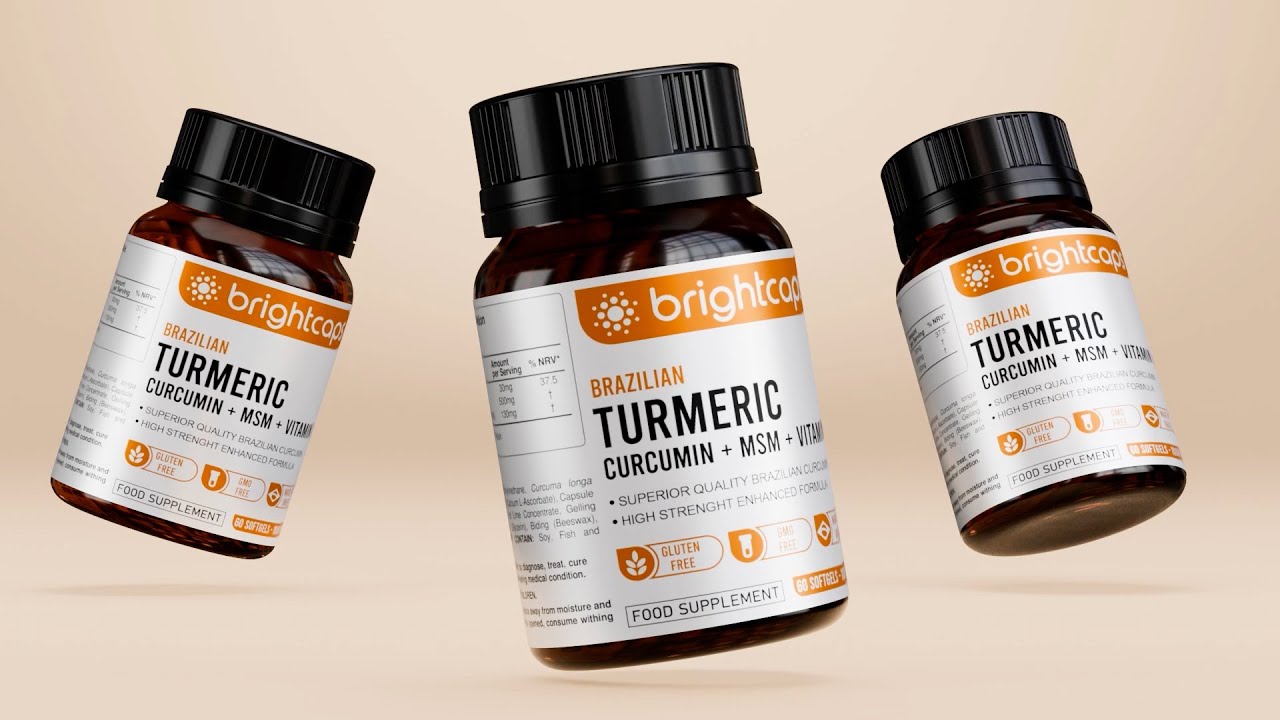 Supplements Ad (Turmeric) | 3D Product Animation in Blender