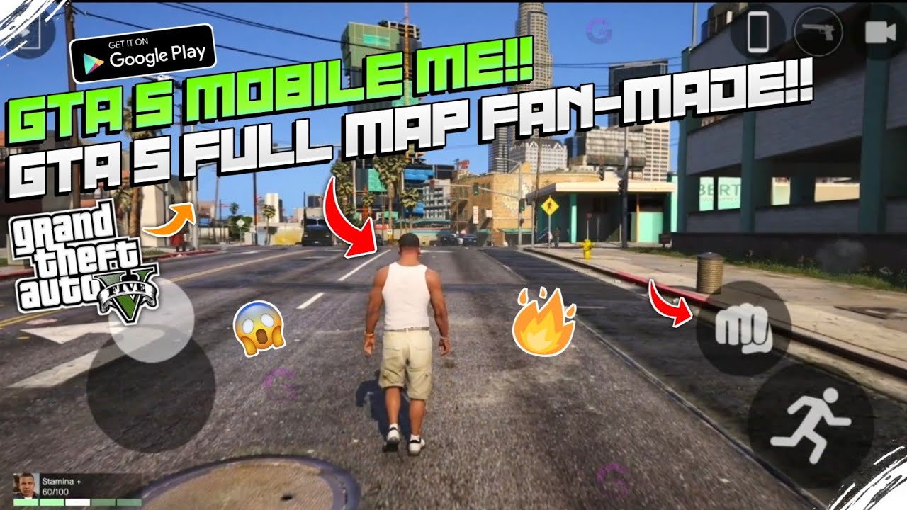 GTA 5 Mobile Android/IOS GAMEPLAY  Fan made Open World Game 