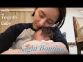 【生後1ヶ月Baby】新米ママと赤ちゃんのナイトルーティン🌙簡単夜ご飯/夫婦の役割分担/ゲップ問題について…🤔