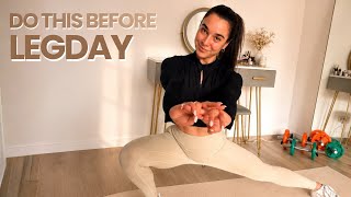 DO THIS BEFORE EVERY LEG DAY | 5 MIN WARM UP 🍑 ♡