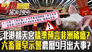 北港朝天宮年初抽籤「預示非洲豬瘟」?! 六畜籤預言「農曆9月出大事」廟方回應了!【57爆新聞 萬象搜奇】@57BreakingNews