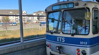 ETS LRT U2 #1004 #1009 #1013 (Capital Line) Northbound