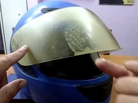 Como pulir el visor de un casco - YouTube