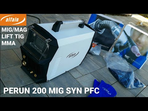 TOP multi svářečka 3v1 MIG/MAG/MMA/TIG Alfain PERUN 200 MIG SYN PFC svaru ocel, hliník Inox