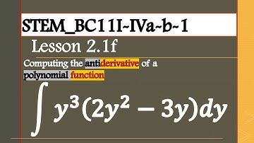 THE CALCULUS: Computing the Antiderivative of a Polynomial Function_6