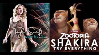 (Happy Anniversary, Zootopia!) Every Spark - Shakira & Taylor Swift Mixed Mashup