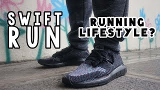 adidas swift run pk triple black