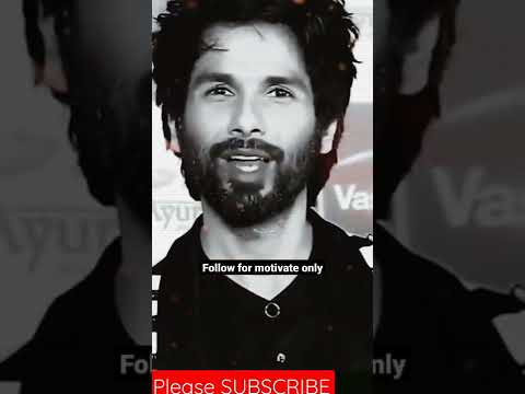 shahid kapoor motivational video | bollywood viral motivational video by shahid kapoor the actor