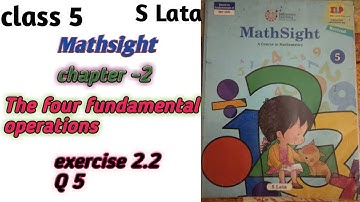 Mathsight Class 5th Exercise 2.2 Q 5