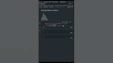 How to generate a Pyramid Pattern in Python