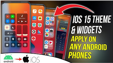 how to turn android phone into an ios 15 phone | install ios 15 theme & widgets on any android phone