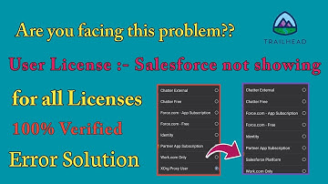User Licence : Salesforce not found | salesforce platform missing | Trailhead | Error Solution