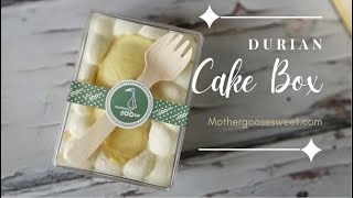 Durian mousse : (mothergoose baking studio)