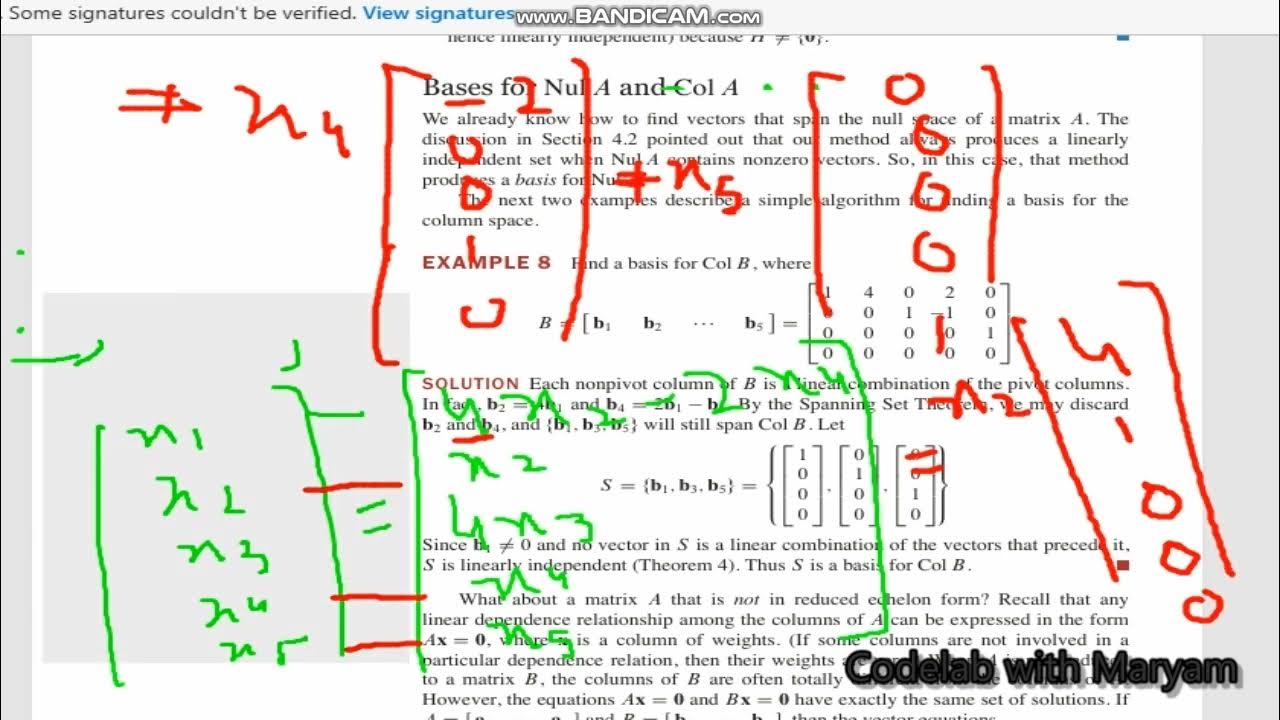 4.3 || linearly I| independent set || linear algebra+ Notes - YouTube