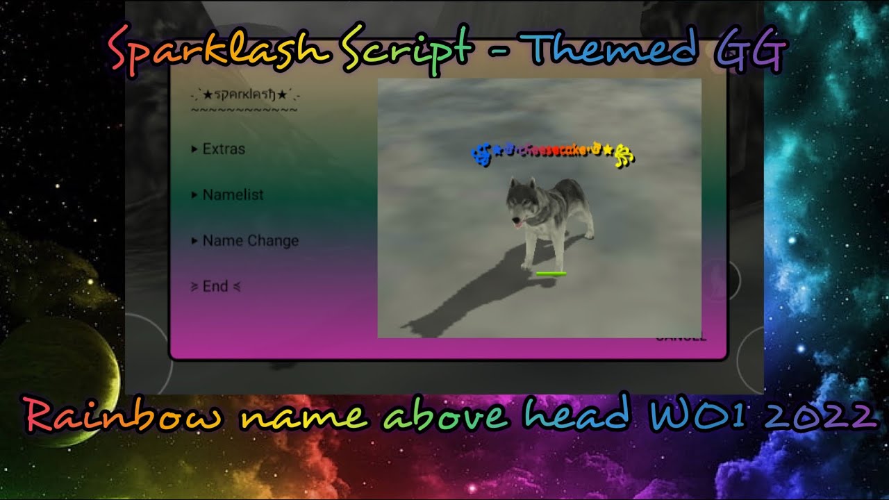 How to have a rainbow name above head in Wolf Online 2022/2023 - YouTube
