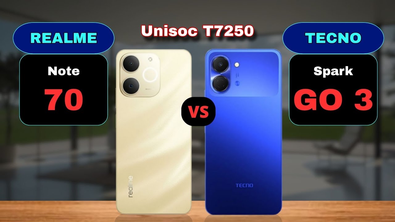 Realme Note 70 vs Tecno Spark GO 3 Who is Better?