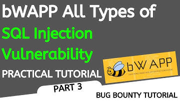 bwapp sql injection || Part 3 || bwapp sql injection solution || bwapp tutorial || Cyber World Hindi