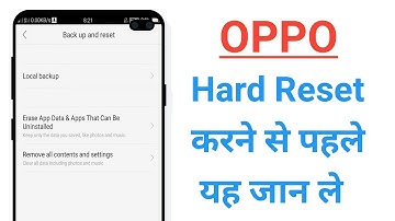 OPPO Hard Reset Karne Se Pahle Yah Jaan Le ! A37,a57,a83,a3s,f11,f5,f7,f9,a5,a9,f1,f3