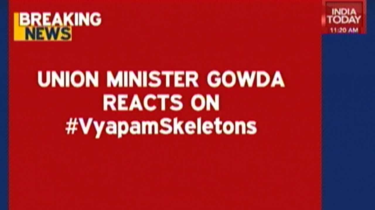 Vyapam Scam: Union Minister Gowda Makes Controversial Statement