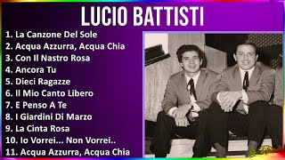 Lucio Battisti 2024 MIX Best Songs - La Canzone Del Sole, Acqua Azzurra, Acqua Chiara, Con Il Na...