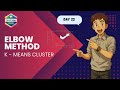 🎯 Day 23 – Elbow Method in K-Means Clustering | Find Optimal Number of Clusters | ML series in Tamil