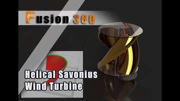 FUSION 360 | Helical Savonius Wind Turbine | STL - GCODE File - Cura