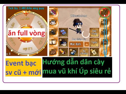 Event bạc sever mới và cũ hướng dẫn ae dân cày mua vũ khí tiết kiệm | Làng Lá Phiêu Lưu Ký -HTC game