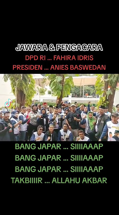YEL YEL BANG JAPAR menuju GBK bersama ANIES BASWEDAN & PARTAI NASDEM