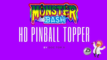 MONSTER BASH PINBALL TOPPER