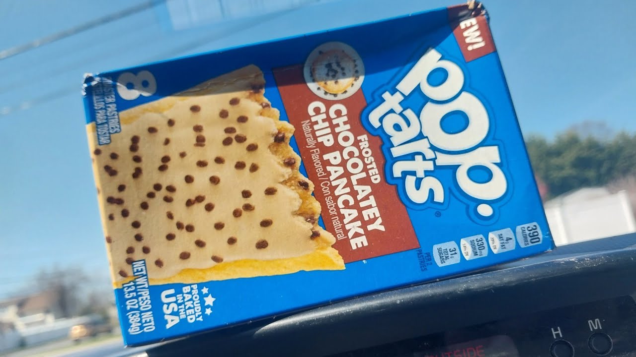 Frosted Chocolatey Chip Pancakes by Pop Tarts | Kelloggs | Food / Drink Review