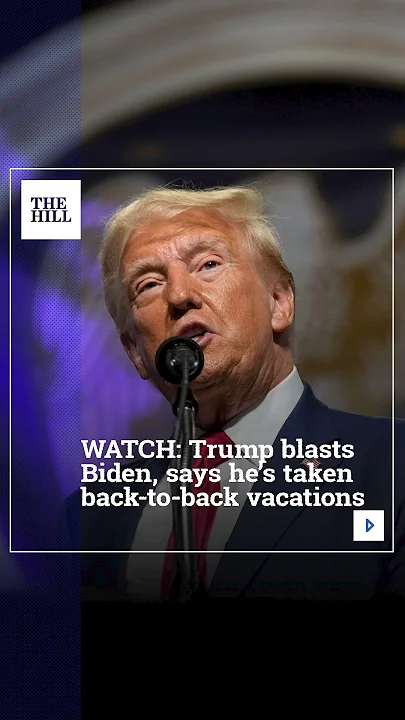 WATCH: Trump Blasts Biden, Says He’s Taken Back-To-Back Vacations