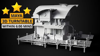 How To Render Ambient Occlusion Turntable In Maya Arnold | Maya Turntable