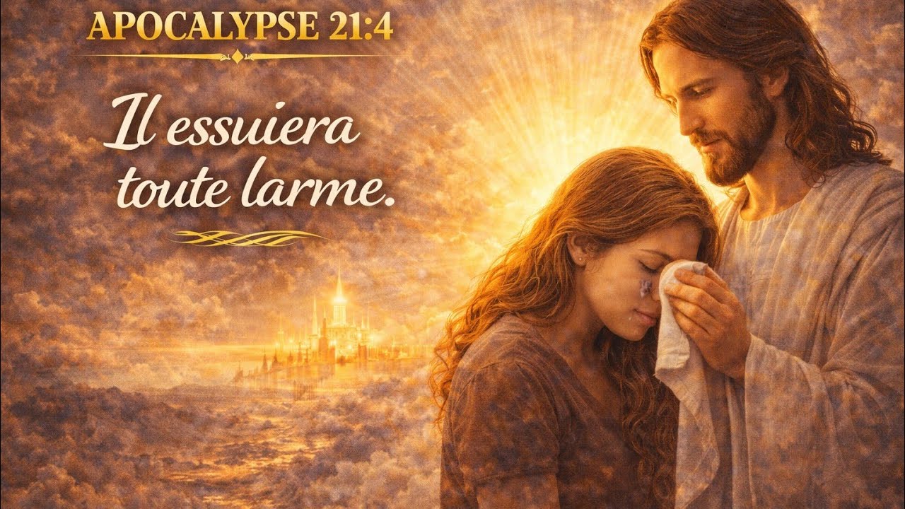 APOCALYPSE 21:4 — UN JOUR, DIEU ESSUIERA TOUTE LARME 🤍🌅