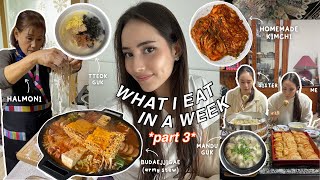 what I eat in a week at my Korean Grandma's house in Busan *part 3* 🥘 (Making Kimchi + Korean Food)