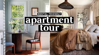 FULL APARTMENT TOUR (1920’s Renovated Rental) + Easy DIY Furniture & Organization Tips!