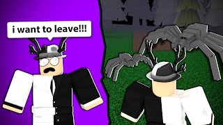 This spider tried to lay eggs inside of my roblox character...