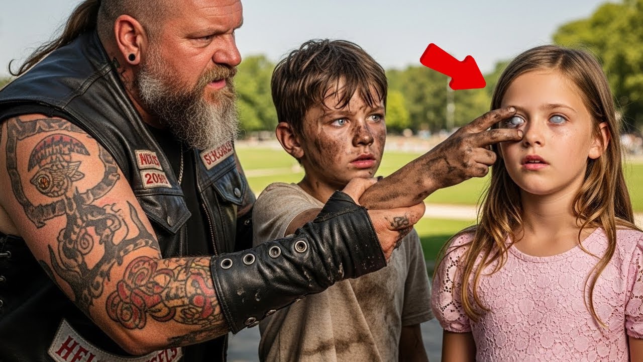 Biker's Daughter Was Born Blind Until a Homeless Boy Pulled Out Something Unbelievable