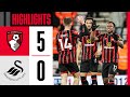 Fivestar cherries display secures pass into fa cup fourth round  afc bournemouth 50 swansea city