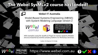 Webel IT's  Systems Modeling Language course for SysMLv2 has landed! Take a quick tour!