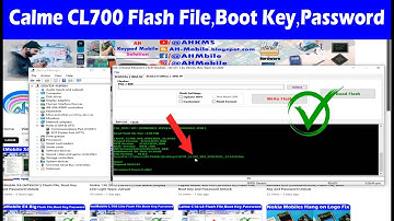 Calme CL700 (SPD6531E) Flash File, Boot Key and Password Unlock