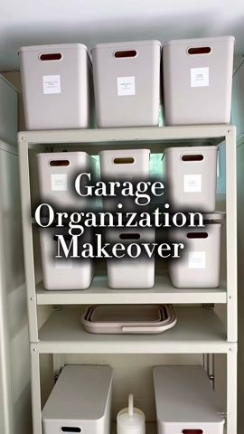 Garage Organization Goals! #garageorganization #organization #organizedhome #momlife #beforeandafter