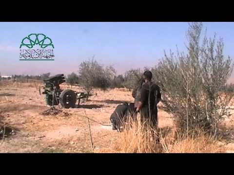 الجبهة الإسلامية جيش الإسلام استهداف ثكنة حفير براجمة الصواريخ عيار 107