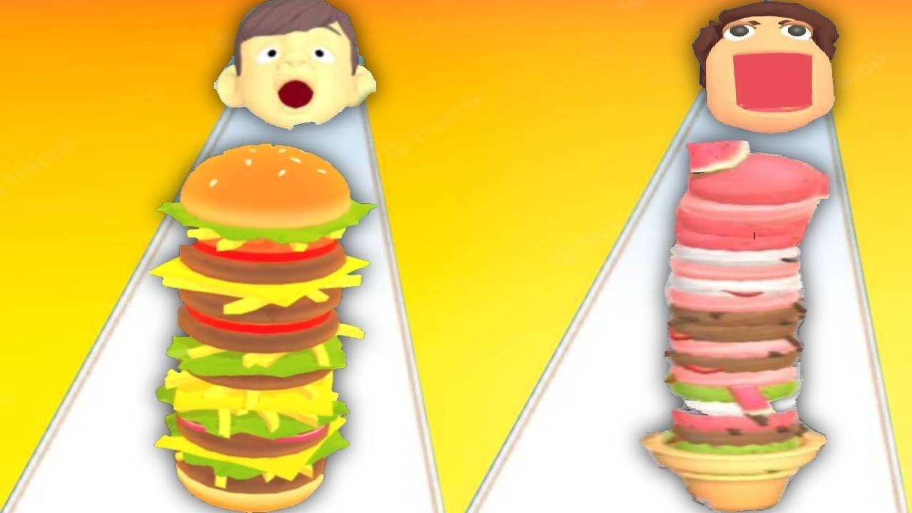 BURGER RUSH vs ICE CREAM RUN - Double Game